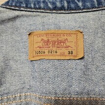 Levi's 70506 Gジャン デニムジャケット size38 サイドポケット_画像5