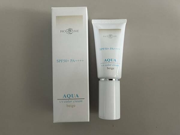 ローズ アクアUVカラークリーム ベージュ SPF50+ 40g 2本セット クリームサンプルプレゼント