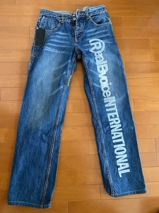 断捨離処分【美品中古REAL BVOICE】リアルビーボイス MEN'S デニム REGULAR STRAIGHT/30インチ★おまけ付き★