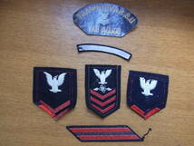 r米海軍の水兵の階級章・タブ・パッチ等6枚_画像4