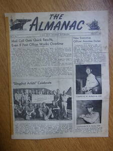 rWWll1945年米海軍空母ボノム・リチャードの艦内新聞「The Almanac」1945年8月5日号