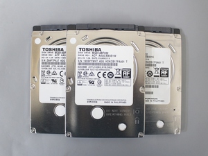 ●即決 ★TOSHIBA★MQ01ABF032■SATA 2.5インチ 5400rpm 7mm 320GB×3個セット 動作確認済み〇