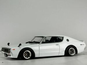 国産名車プレミアムコレクション 1/43(改) ニッサン スカイライン 2000GT-R (KPGC110) アルミ深リム