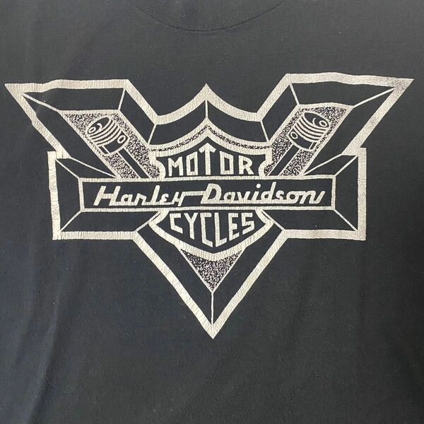 希少 70s Harley-Davidson 両面プリントTシャツ