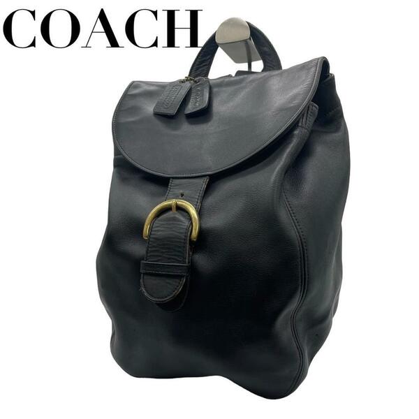 美品　COACH オールドコーチ　Q　4134　レザー　リュック　ゴールド金具