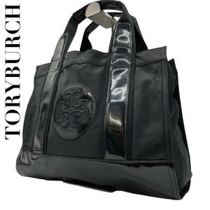 良品　TORYBURCH トリーバーチ　s42　エラ　エナメル　トートバッグ