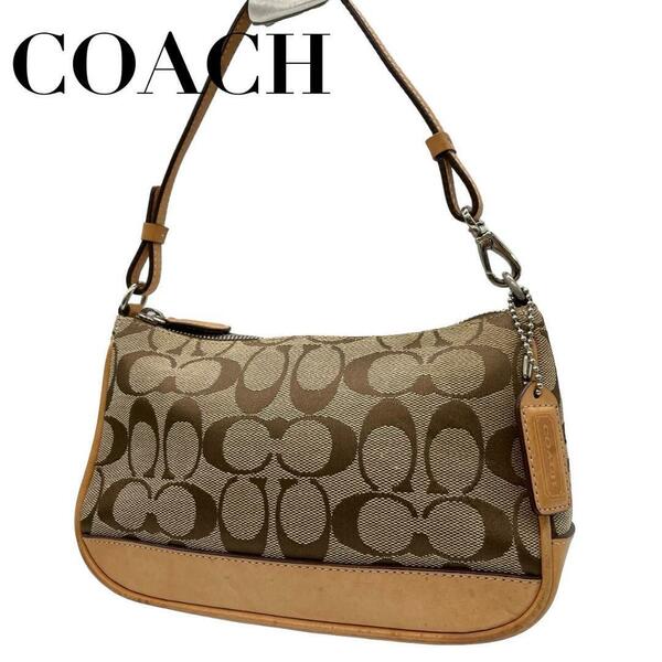 COACH コーチ　s71 ブラウン 6094 ハンドバッグ　アクセサリーポーチ