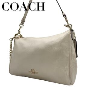 COACH　コーチ　S70　斜め掛け　F36666　ショルダーバッグ　レザー　白