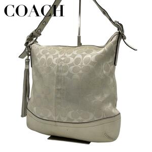 COACH　コーチ　S70　斜め掛け　9349　ショルダーバッグ　キャンバス　白