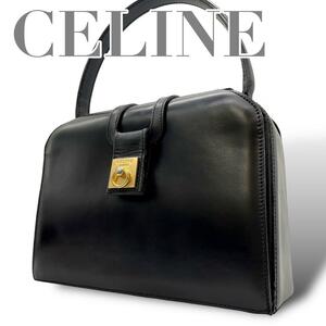 CELINE セリーヌ ボックスカーフ フォーマルバッグ ハンドバッグ d6