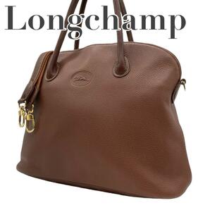 LONGCHAMP　ロンシャン　E11　レザー　2way　ハンドバッグ　斜め掛け