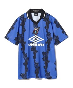 新品★Lサイズ★BEAMS UMBRO TAPPEI FUTURE ARCHIVE GAME SHIRT blue★ビームス アンブロ サッカー ゲームシャツ ユニフォーム 半袖 ブルー