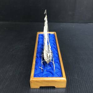 オススメ 925刻印 シルバー 帆船 船 置物 模型 アンティーク 工芸品 銀細工 オブジェ インテリア コレクションの画像3