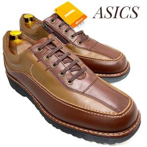 * prompt decision * free shipping *[ unused * exhibition goods ]ASICS Asics Pedala walking shoes tea Brown 26cm leather shoes business shoes men's 