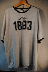 新品　ウエスタンブーツの老舗　ルケーシー社　1883 半袖　Hanes Beefy　Tシャツ　USサイズ　XL（48－50）綿90%　ポリ10％　