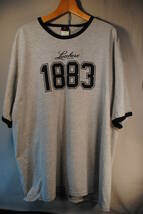 新品　ウエスタンブーツの老舗　ルケーシー社　1883 半袖　Hanes Beefy　Tシャツ　USサイズ　　XL（48－50）綿90%　ポリ10％　_画像1