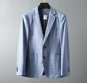 B35093【新品未使用】春物 XL 春夏の紳士 テーラードジャケット 美麗品