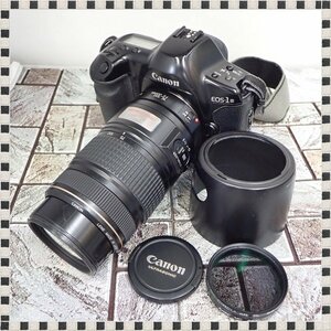 キヤノン EOS-1N ボディ + ZOOM LENS EF 75-300mm F4.5-5.6 IS + バッテリーパック BP-E1 ジャンク扱い CANON 1円スタート