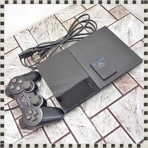 ソニー PlayStation2 本体 SCPH-90000 ブラック 薄型 通電チェック済 SONY 1円スタートの画像1