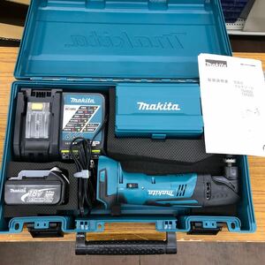 美品 マキタ 18V 充電式マルチツール TM50DRF 純正バッテリー 充電器付 makita 切断 切削 剥離 電動工具 