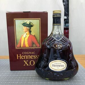 未開栓 Hennessy XO COGNAC 1000ml 金キャップ グリーンボトル ヘネシー XO コニャック 1L ブランデー 