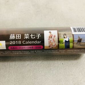 z0407-23 ★ 未使用カレンダー / 藤田菜七子 calendar 2018 / 特典ボーナスページ付き・全8枚 / ホリプロ / CL-506の画像4