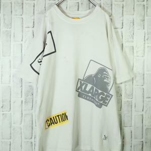 【超希少◎入手困難】FR2 × XLARGE コラボ 半袖Tシャツ デカロゴ L