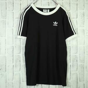 【こなれコーデ】adidas スリーストライプスTシャツ リンガーTシャツ OT