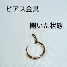 匿名配送●リングとロングタッセル ピアス ゴールド＆レッド 20.5cm 片耳用 ドゥリーヨダナ●4_画像2