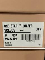 CONVERSE ADDICT ONE STAR LOAFER NAVY 26.5cm US8 コンバースアディクト ワンスターローファー _画像2