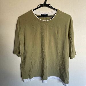 Shoowtime Tシャツ 半袖Tシャツ コットン XLサイズ グリーン