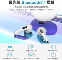 ☆最強コスパ☆最新AirPro6 Bluetoothワイヤレスイヤホン　ピンク 両耳用_画像6