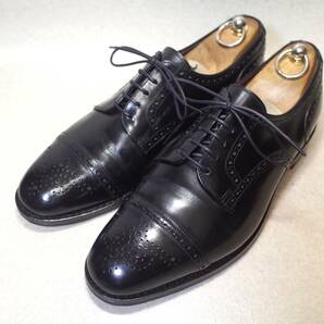 【送料無料】4181■Loake/ローク■英国製セミブローグ/キャップトゥ/ストレートチップ/グッドイヤーウエルト/ハンドクラフトシューズ27cm■の画像1