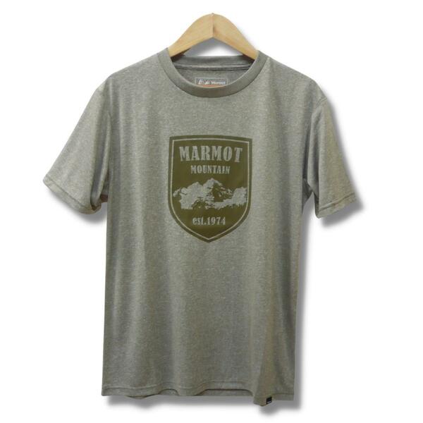 即決☆マーモット マウンテンエルバード半袖Tシャツ CVN/Lサイズ 送料無料 ネコポス 吸汗・速乾・ドライ 登山 キャンプ Marmot