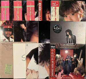 中森明菜 LP レコード 14枚 中古 美品多い 歌姫 BEST メモワール ベスト プロローグ バリエーション ファンタジー スローモーション 少女A