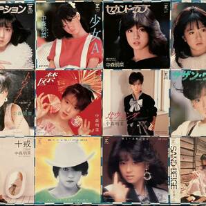 中森明菜 EP レコード 24枚 別ジャケ レア盤 スローモーション 〜 I Missed The Shock 歌姫 少女A 十戒 DESIRE TATTOO 応募ハガキ 中古 7の画像2