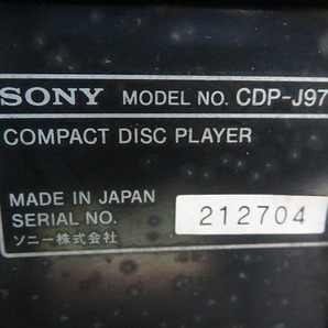 E☆SONY FM/AMステレオチューナー ST-J970 TA-J970E CDP-J970 TC-J970 スピーカー SA-J970AV 現状品の画像7