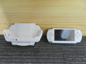 Z☆SONY PSP ホワイト本体　PSP-1000　スタンドセット　ソニー　携帯ゲーム機　動作OK