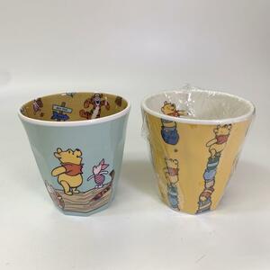 3214 unused Winnie The Pooh glass tumbler Disney 2. set 