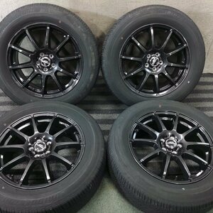 パT8854■225/60R17 BRIDGESTONE ECOPIA H/L 422+ 社外 7J 5H +53 PCD100 夏タイヤ★条件付送料無料★XV SJ系