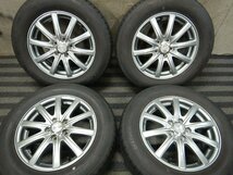 パT8752■195/65R15 FALKEN SINCERA SN832i 社外 6J 5H PCD100 21年 バリ溝 夏タイヤ★条件付送料無料★プリウス カローラ インプレッサ_画像1