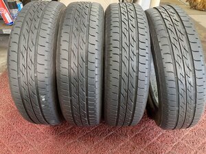 DF5353■155/65R14 75S　4本価格　BRIDGESTONE NEXTRY　送料無料 夏 ’19年 8分山 ワゴンR ムーブ デイズ パレット タント N-BOX