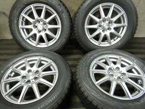 J2T7004■195/65R15 BRIDGESTONE BLIZZAK VRX Weds 6J 5H PCD100 スタッドレス★条件付送料無料★バリ溝 平面座 プリウス 9分山