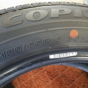 パF5391②■185/60R16 86H 2本のみ BRIDGESTONE Ecopia EP25 送料無料 夏 ’20年 8分山 アクア フィット ノート デミオ MAZDA2の画像8