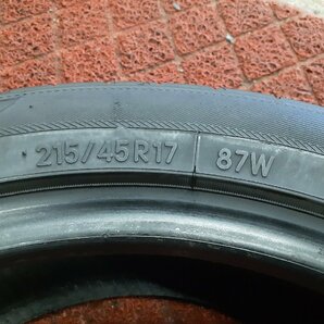 パF5390②■215/45R17 87W 2本のみ TOYO SD-7 送料無料 夏 ’20年 7分山 プリウス ヴォクシー インプレッサ レガシィの画像10