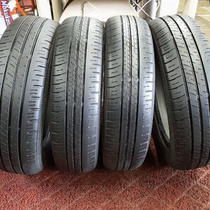 DF5425■155/65R14 75S 4本価格 DUNLOP ENASAVE EC300+ 送料無料 夏 ’19年 7分山 ワゴンR ムーブ デイズ パレット タント N-BOXの画像1