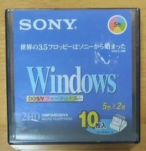 SONY 3.5型フロッピーディスク　2HD 10枚入