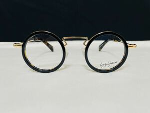 Yohji Yamamoto ヨウジ ヤマモト メガネフレーム YY1003 611 未使用 美品 伊達眼鏡 サングラス ゴールド 鼈甲柄　丸メガネ