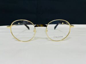 Yohji Yamamoto ヨウジ ヤマモト メガネフレーム YY1302 127 未使用 美品 伊達眼鏡 ラウンド サングラス ゴールド 鼈甲柄 丸メガネ