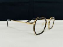 Yohji Yamamoto ヨウジ ヤマモト メガネフレーム YY1066 127 伊達眼鏡 未使用 美品 オクタゴン形 8角形 鼈甲柄_画像3